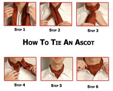 how to tie an ascot pin